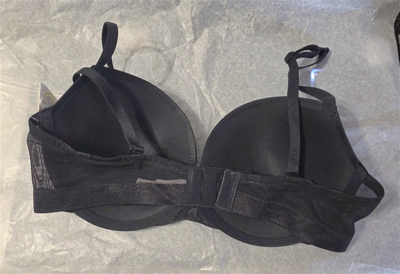 NWT Le Mystere 32DDD Infinite T-Shirt Bra Underwire Bra 3324 Black 136998