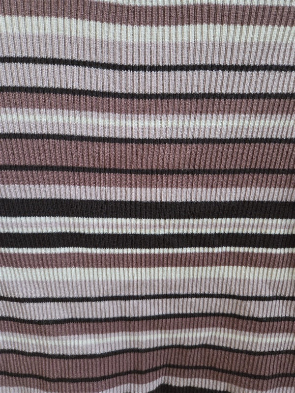 NWT Anthropologie Gentle Fawn L Elyse Top Pink Stripe Sweater 137008