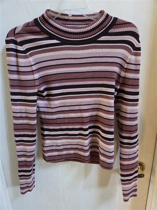 NWT Anthropologie Gentle Fawn L Elyse Top Pink Stripe Sweater 137008