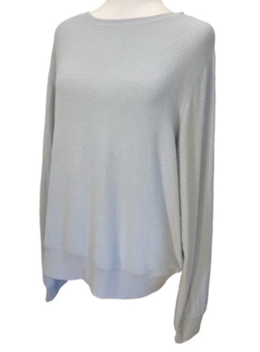 NWPT Wildfox M Baggy Beach Jumper Gray Sweatshirt Oversized 137009