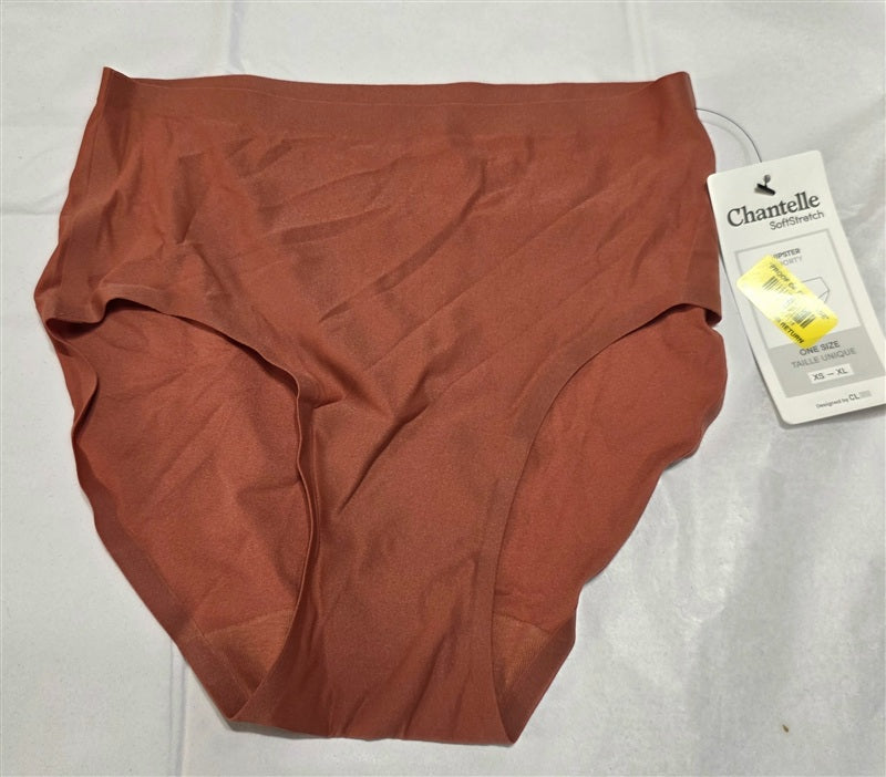 NWT Chantelle OS Soft Stretch Seamless Hipster Shorty Panty 2644 Terra 137015