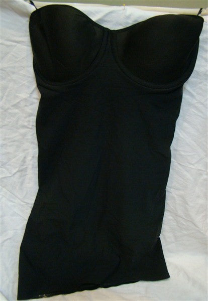 NWOT Ambrielle 34B Firm Control Bra Slip w/Built in Panty Black 137020