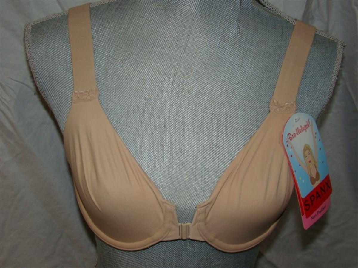 NWT Spanx 34B Bra-llelujah Non-Padded Front Close Bra 335 Beige 137022