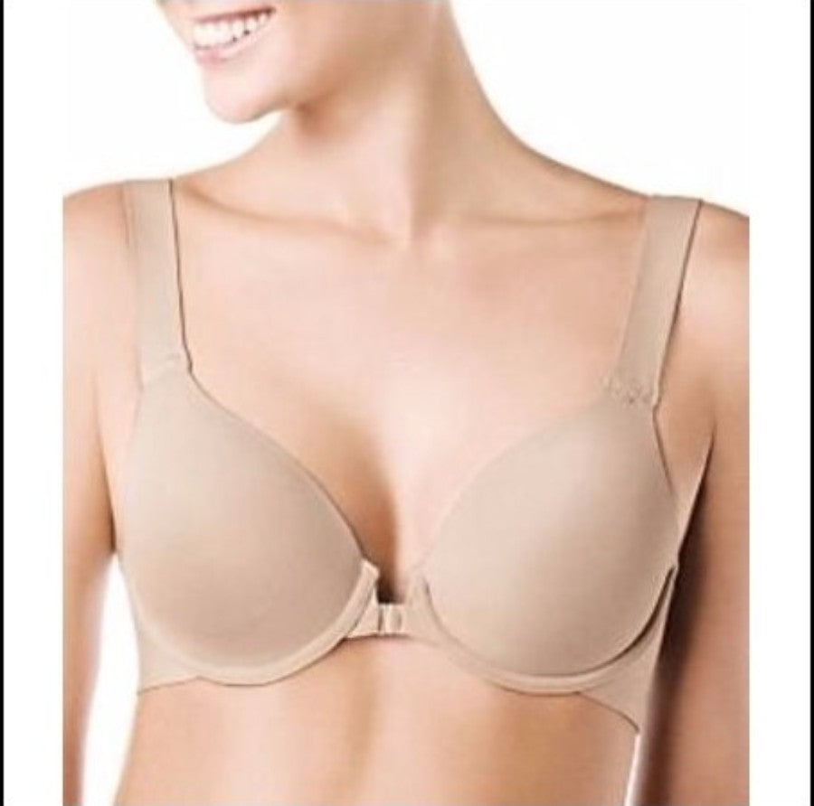 NWT Spanx 34B Bra-llelujah Non-Padded Front Close Bra 335 Beige 137022