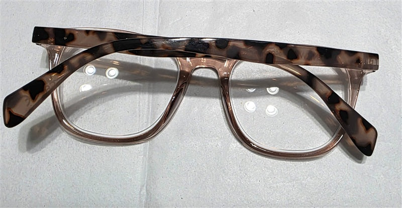 NWT Nine West 2.5 Pink Sheer Tortoiseshell Round Reading Glasses 137056