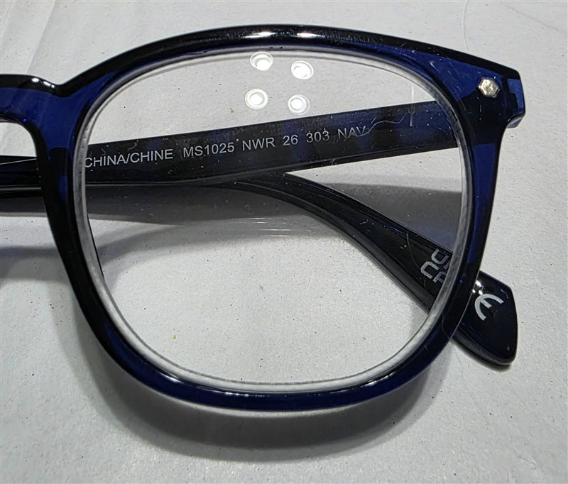 NWT Nine West 2.5 Blue Sheer Tortoiseshell Round Reading Glasses 137057