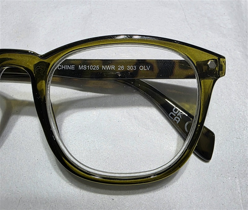 NWT Nine West 2.5 Green Sheer Tortoiseshell Round Reading Glasses 137058