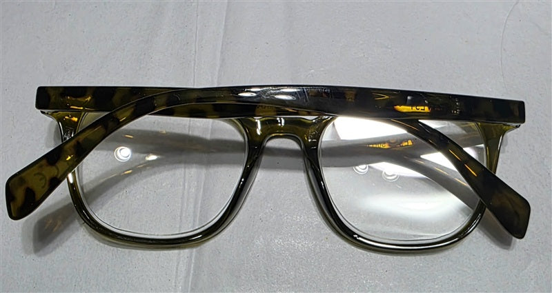NWT Nine West 2.5 Green Sheer Tortoiseshell Round Reading Glasses 137058