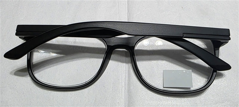 NWT Max Studio 2.5 Square Unisex Black Reading Nerd Glasses 137060