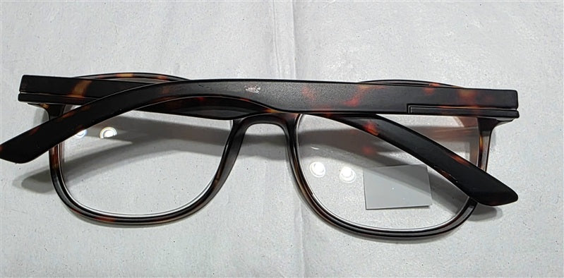 NWT Max Studio 2.5 Square Unisex Brown Reading Nerd Glasses 137061