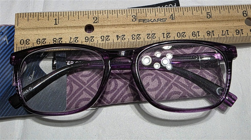 NWT Foster Grant 1.5 Purple Blue Light Computer Glasses 137064