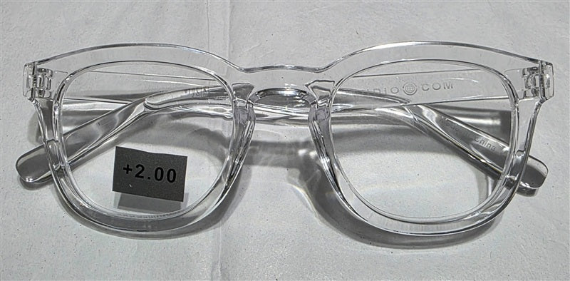 NWT Max Studio Clear 2.0 Cat Eye Round Thick Reading Nerd Glasses 137067