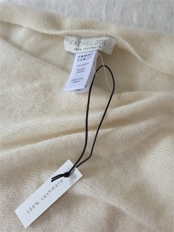 NWT Rachel Zoe OS Cashmere Ivory Cape Poncho Knit 137080