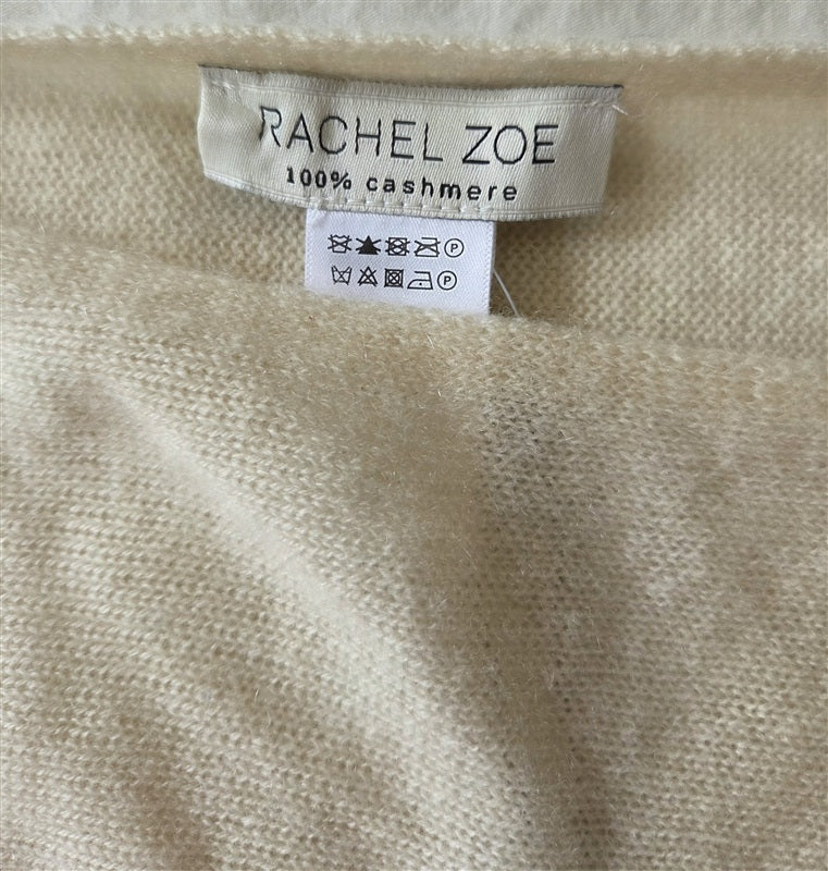 NWT Rachel Zoe OS Cashmere Ivory Cape Poncho Knit 137080