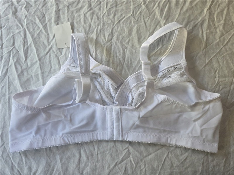 NWT Glamorise 42C Magic Lift Full Figure Minimizer Bra 1003 White 137093