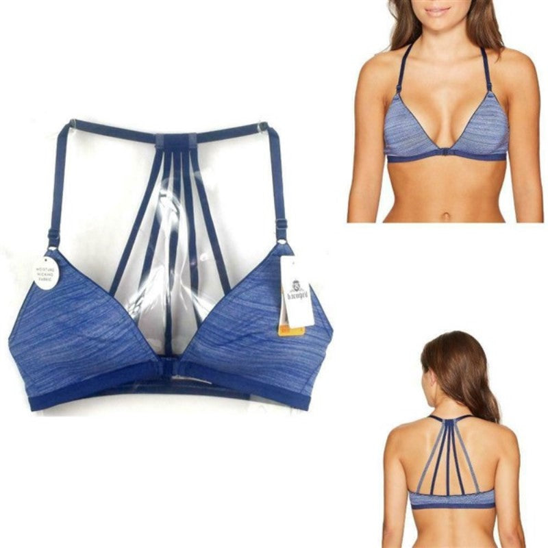 NEW Wacoal S b.Tempt'd Spectator Front Close Bralette 916258 Blue 137102