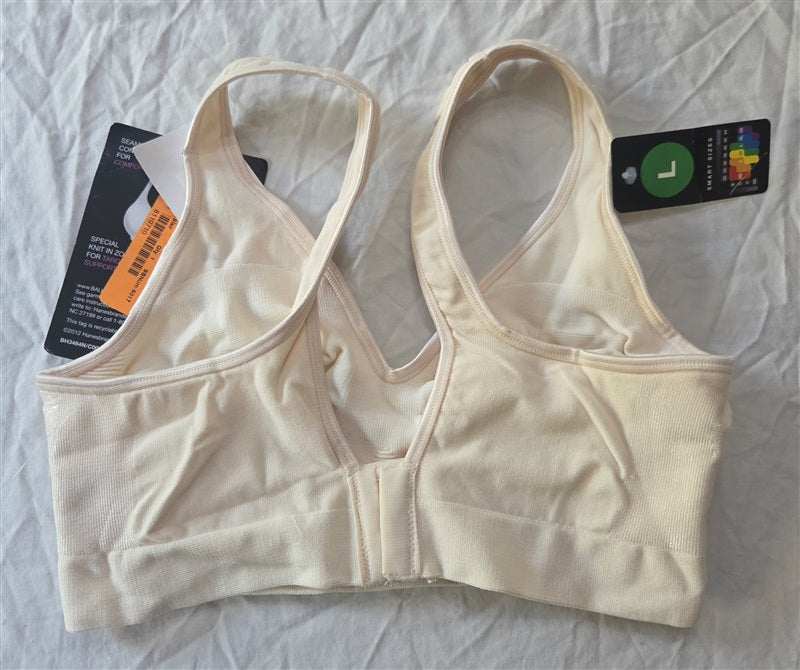 NWT Bali Bra L Comfort Revolution Seamless Smart Size Bra 3484 Ivory 137104
