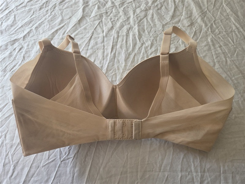 NWOT Wacoal 34DD Ultimate Side Smoother WireFree T-Shirt Bra 852281 Beige 137110