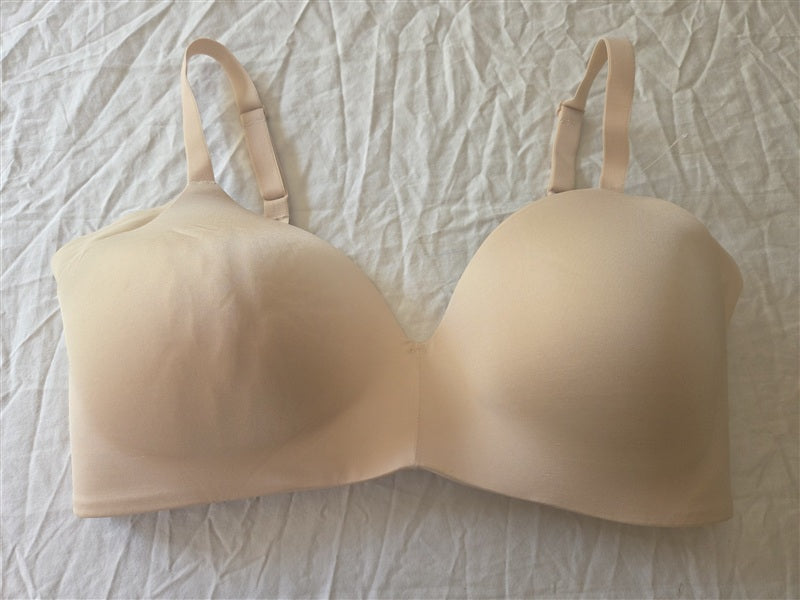 NWOT Wacoal 34DD Ultimate Side Smoother WireFree T-Shirt Bra 852281 Beige 137110