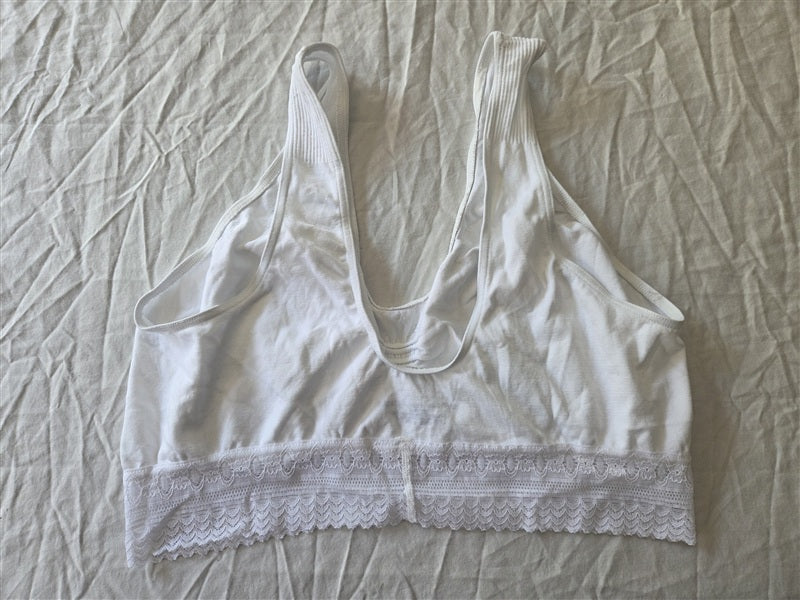 NWOT Bali L Bra Comfort Revolution Seamless Microfiber Crop Top 103J Lace 137115