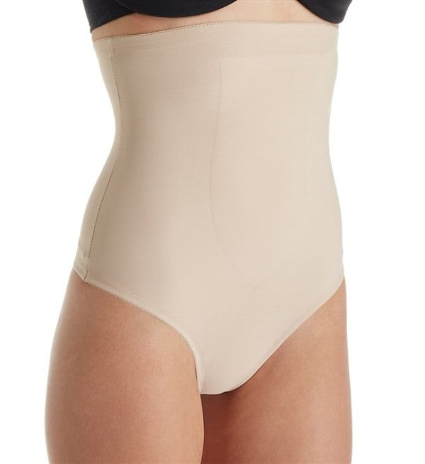 NWT TC Fine Intimates 2XL Just Enough Hi-Waist Thong 4138 Beige 137120