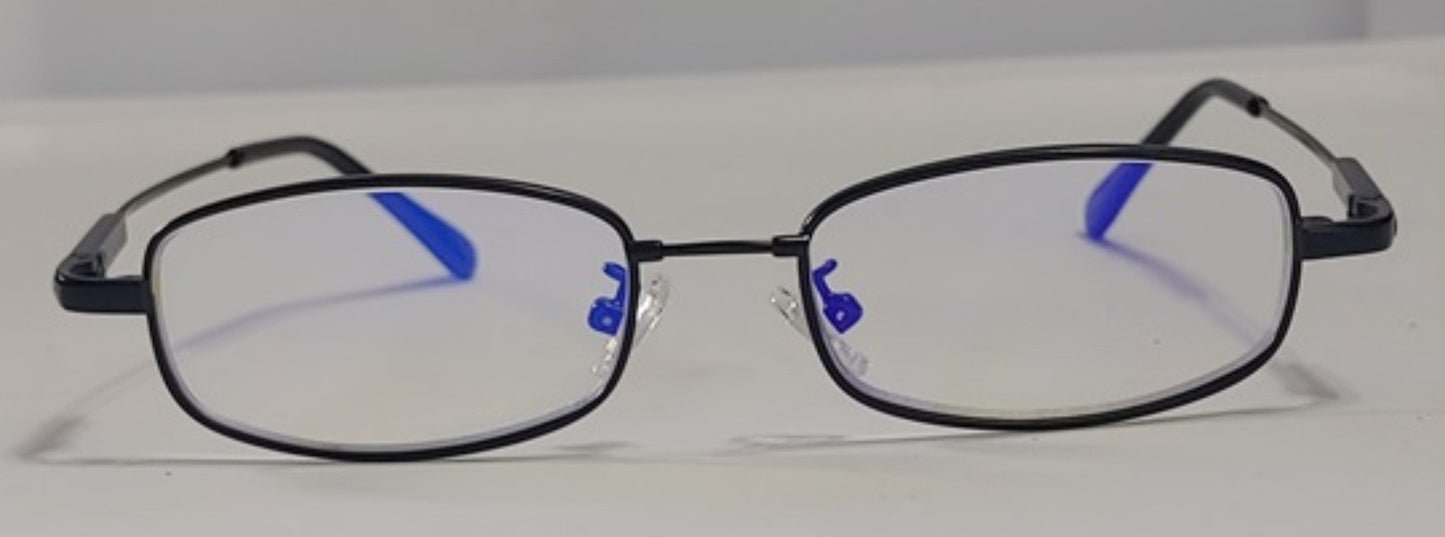 NWT CessBlue Kids Small Rectangle Blue Light Blocking Glasses UV Glare 87291