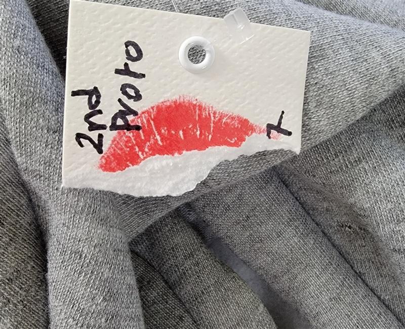 Sample Wildfox Minka Ruffle Hoodie Grey S Sweatshirt 92153