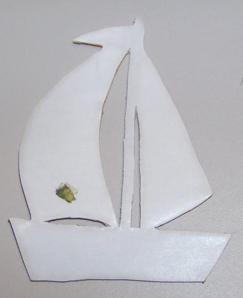 Quiltz Iron On 10 Pageant Boutique DIY Applique Blue Sailboat Patch #2 30160