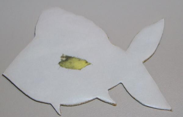 New Quiltz 10 Iron On Applique Green Pink Fish Patch 30163