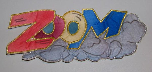 New Quiltz 10 Iron On Applique Red Blue Yellow ZOOM Patch 30165