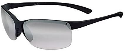 Foster Grant Perimeter Black Rimless Sunglasses Black Polarized Lens #90490