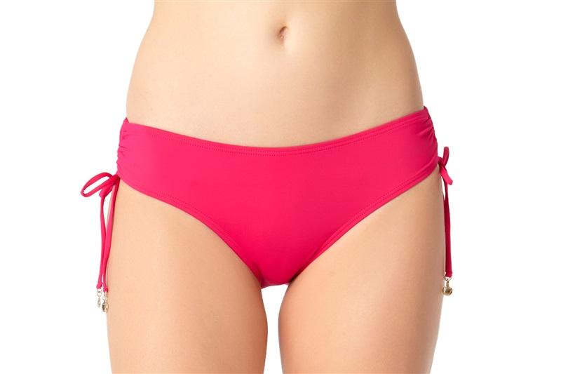 NWT Anne Cole XS Pink Live In Color Alex Side Tie Bikini Bottom #87630