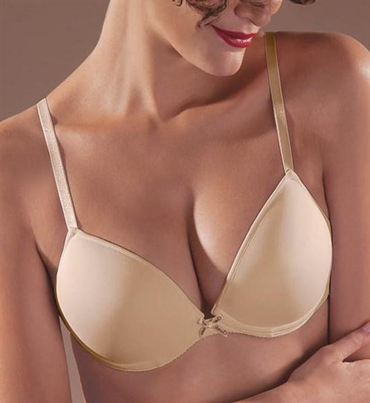 NEW Chantelle 38D Basic Invisibles T-Shirt Plunge Bra 3295 Beige #42247