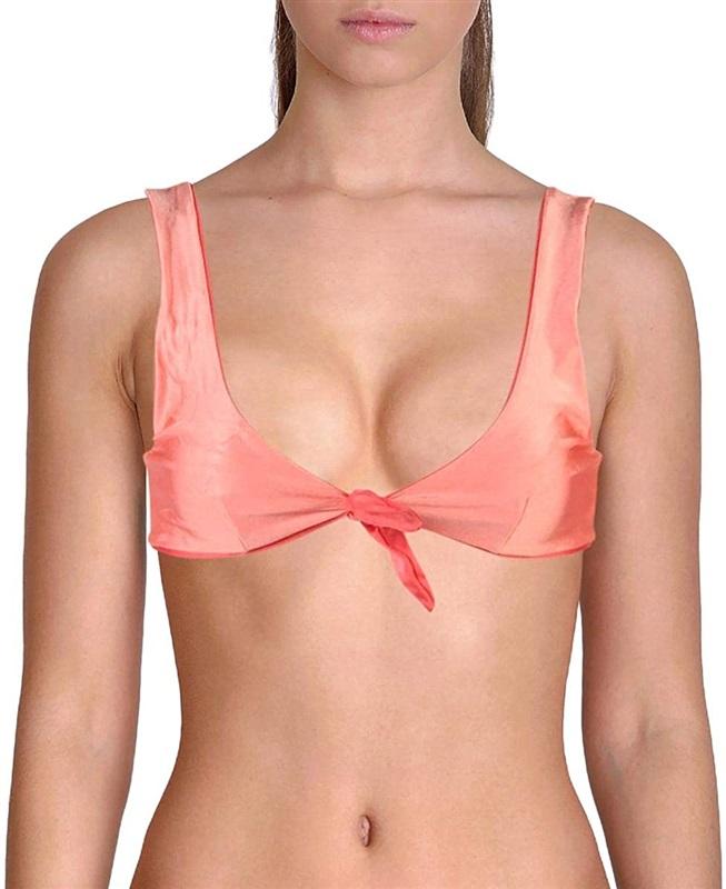 NWT Minkpink Coral Reef Reversible M IS17F2002 Tie Front Bikini Swim Top #92175