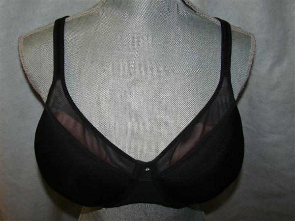 NEW Bali 36DD 1 Smooth U Light Convertible Full-Coverage Bra 3439 Black #68667