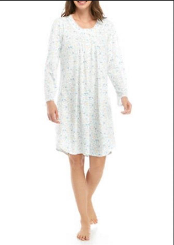 NWT Miss Elaine 3X Honeycomb Brushed Cuddleknit 216869D Short Nightgown #77136