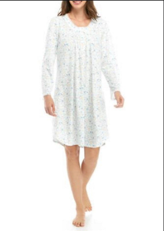 NWT Miss Elaine 3X Honeycomb Brushed Cuddleknit 216869D Short Nightgown #77136