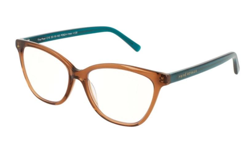 NWT Prive Revaux The Poet Reading Glasses 3.5 Brown Green 78140