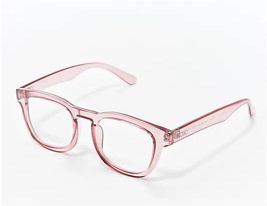 LOGO Lori Goldstein Chic Readers Thick Frame Pink Clear 2.0 #78267