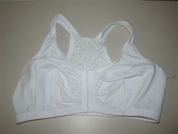 NWOT Glamorise 36 B/C/D Complete Comfort Cotton T-Back Bra 1908 White #80097