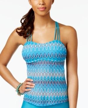 NWT Hula Honey S Peacock Festival Crochet Lace Tankini Swim Top #88117