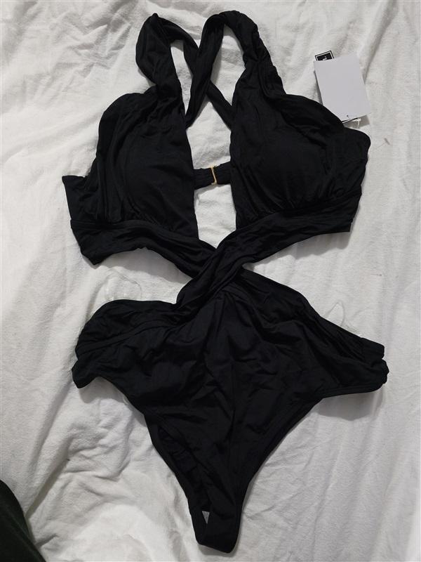 NWT La Blanca 16 Island Goddess Convertible Monokini 1PC Swimsuit Bk 83778