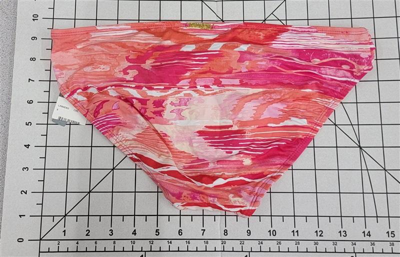 NWT Ralph Lauren 6 Calypso Ikat Print Hipster Swim Bottom Pink Coral 86593