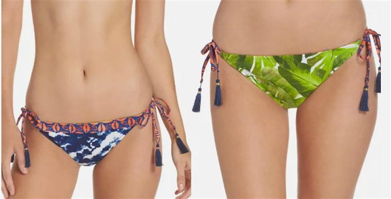 NWT La Blanca 12 Multico Reversible Tie Side Hipster Bikini Bottom #86606