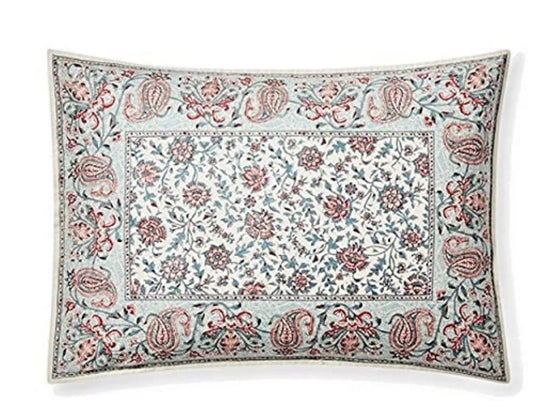 NWOP Ralph Lauren Belle Pointe Avah White Floral King Sham Cotton 86996