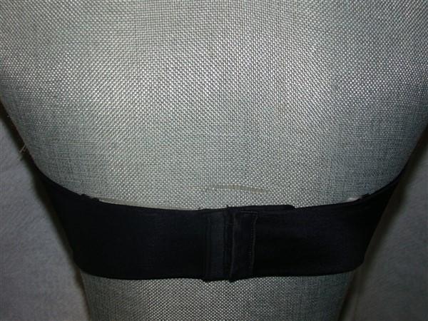 NWOT Vanity Fair 36B Beauty Back Strapless Bra 74345 Black 90003