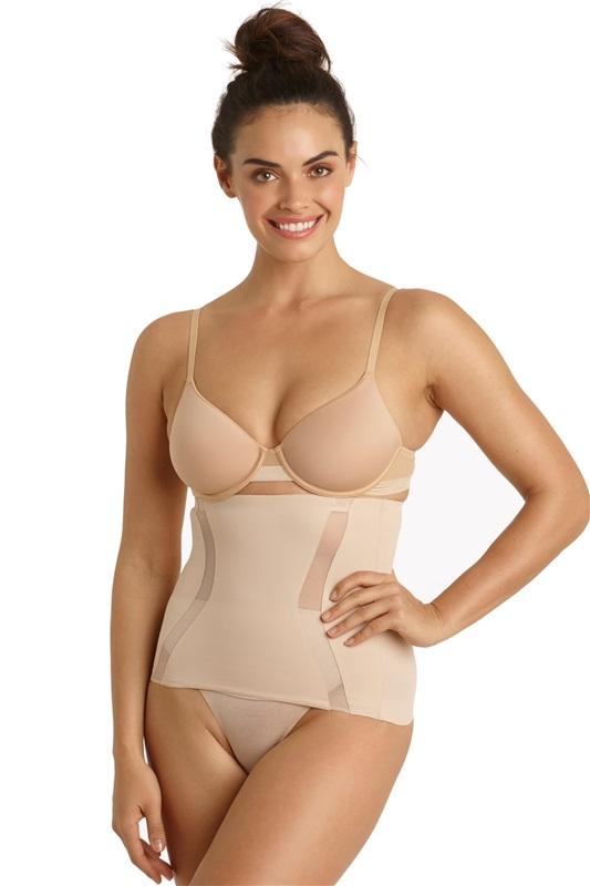 NWT TC Fine Intimates XL Step-In Waist Cincher Middle Manager 4286 Beige 90018
