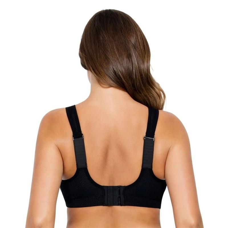 NEW Parfait 38D BREEZE WIRE FREE SPORTS BRA Black 90039