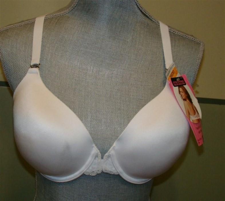 NEW Maidenform 40D White Pure Genius Extra Coverage Racer-Back Bra 7112 #90088