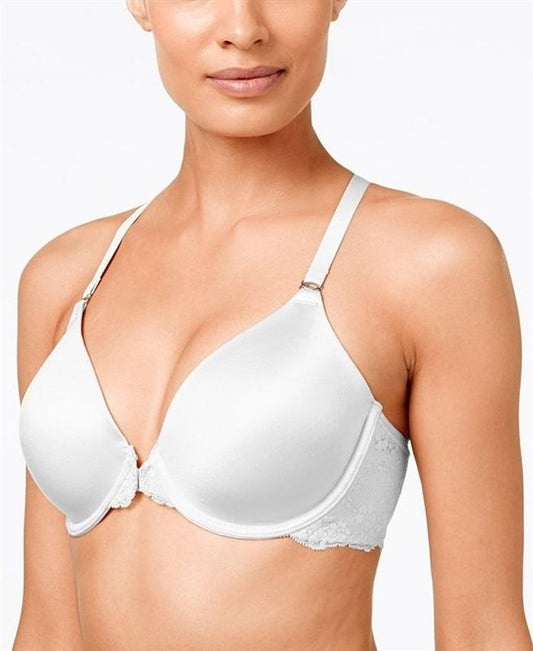 NEW Maidenform 40D White Pure Genius Extra Coverage Racer-Back Bra 7112 #90088